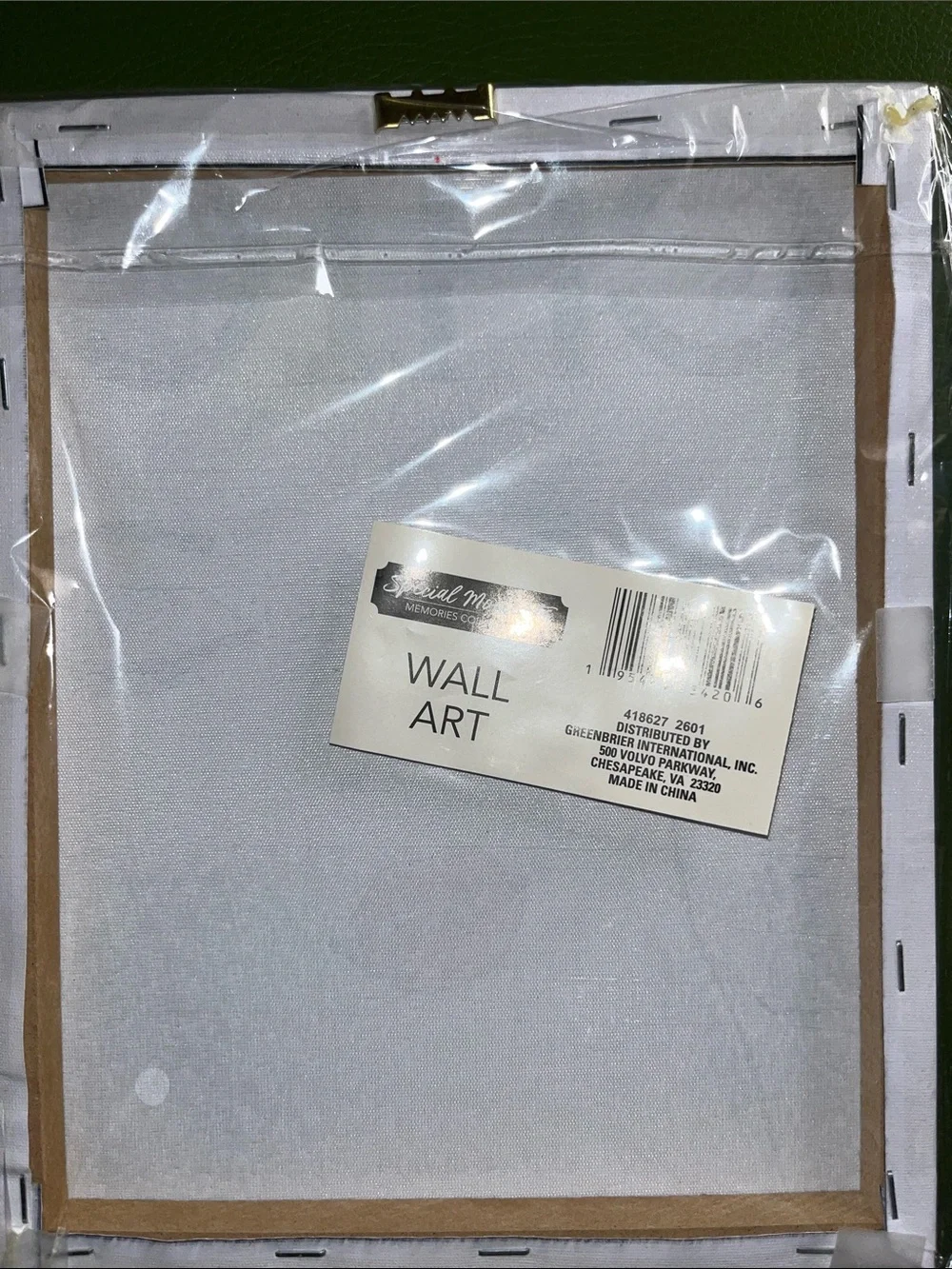 White Wall Art - CHIC Simple Canvas Backing